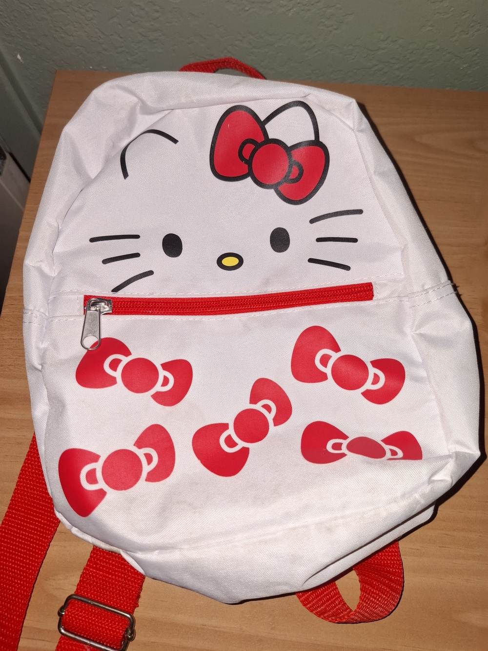 Hello Kitty White & Red Kids Backpack by Sanrio